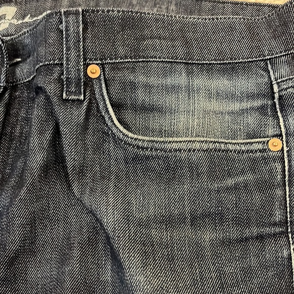 7 for all mankind BOOTCUT dark denim jeans 38/35 - Picture 8 of 12